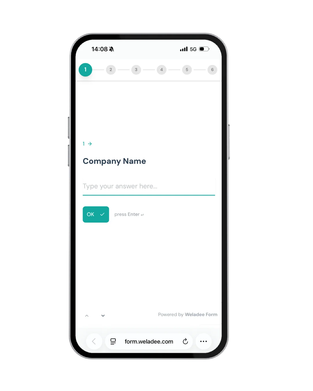 Tap the link and fill it out on mobile instantly
